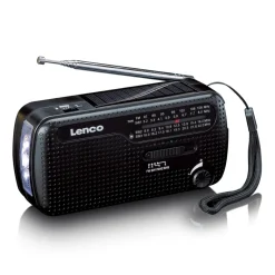 Lenco MCR-113BK Draagbare opwindbare noodradio