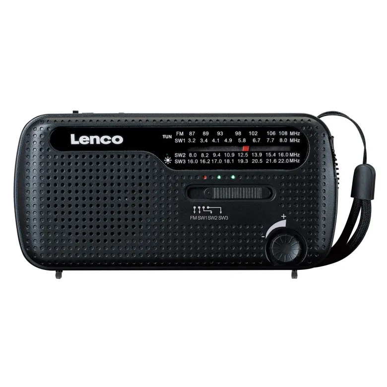 Lenco MCR-113BK Draagbare opwindbare noodradio