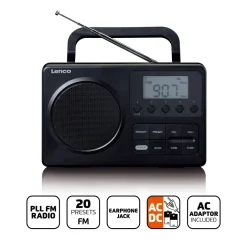 Lenco MPR-035BK Compacte draagbare FM Radio