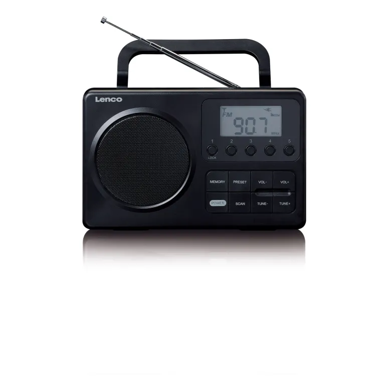 Lenco MPR-035BK Compacte draagbare FM Radio