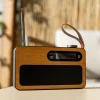 Lenco pdr-040bamboobk dab+ radio - bamboe,zwart