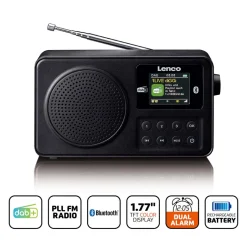 Lenco PDR-033BK draagbare digitale radio