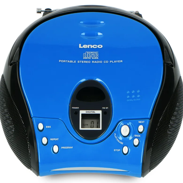 Lenco SCD-24 draagbare FM radio - Blue
