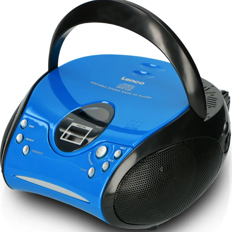 Lenco SCD-24 draagbare FM radio - Blue