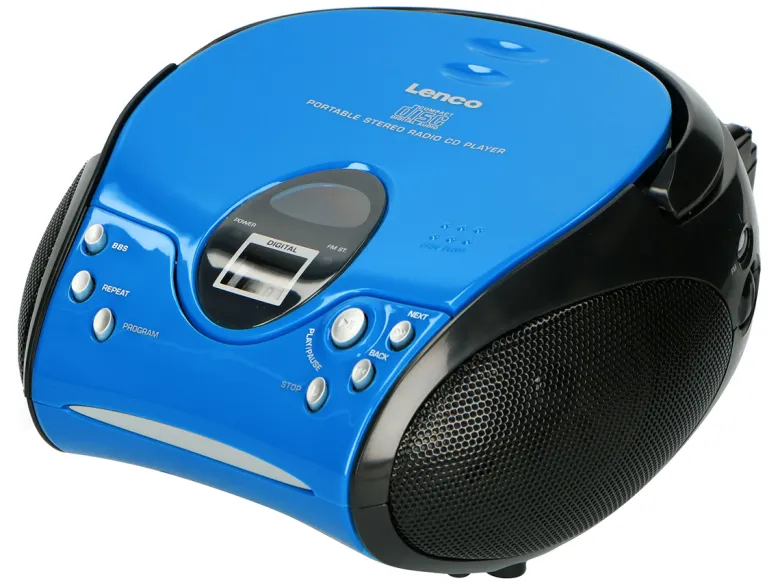 Lenco SCD-24 draagbare FM radio - Blue