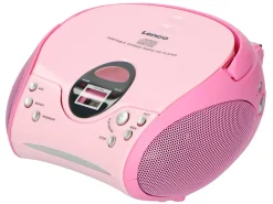 Lenco SCD-24 draagbare FM radio - Pink