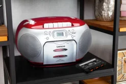 Lenco SCD-420 Portable FM Radio - Red