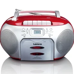 Lenco SCD-420 Portable FM Radio - Red