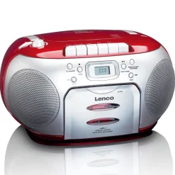 Lenco SCD-420 Portable FM Radio - Red