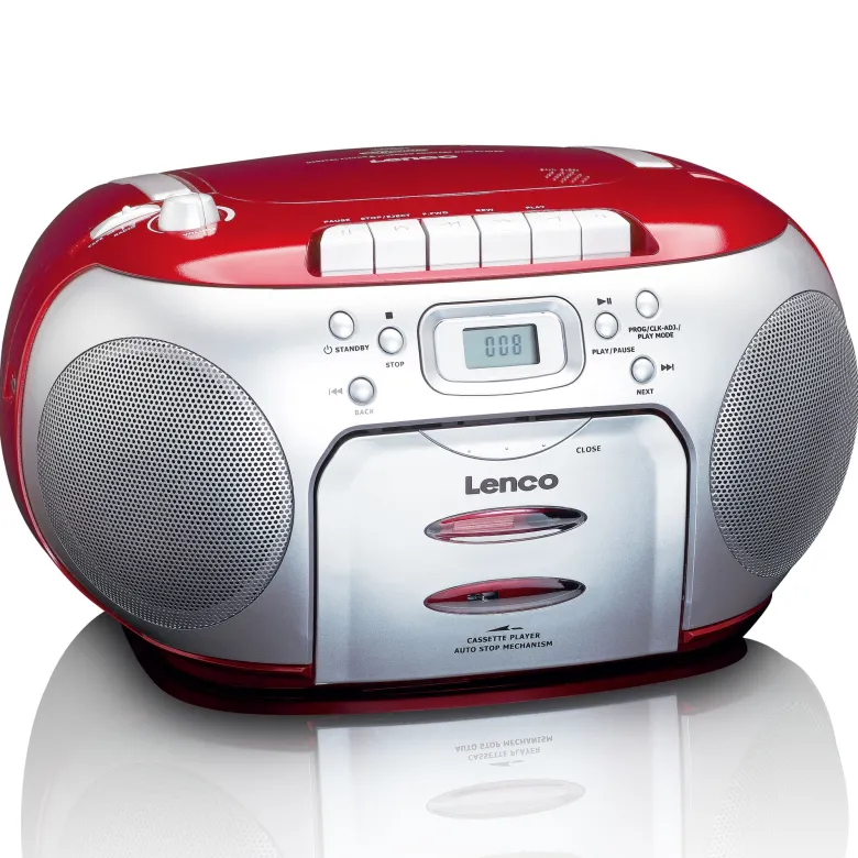 Lenco SCD-420 Portable FM Radio - Red