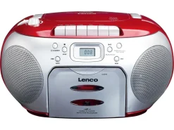 Lenco SCD-420 Portable FM Radio - Red