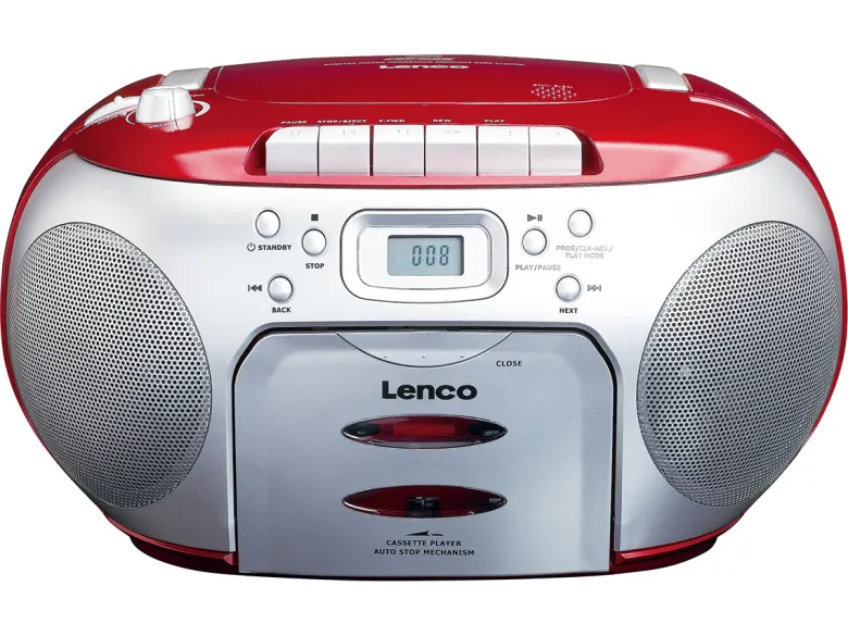 Lenco SCD-420 Portable FM Radio - Red