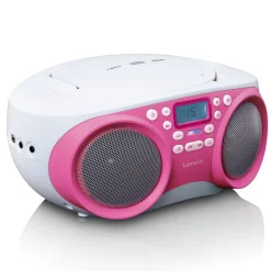 Lenco SCD-301 radio - Pink