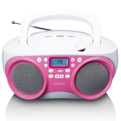 Lenco SCD-301 radio - Pink
