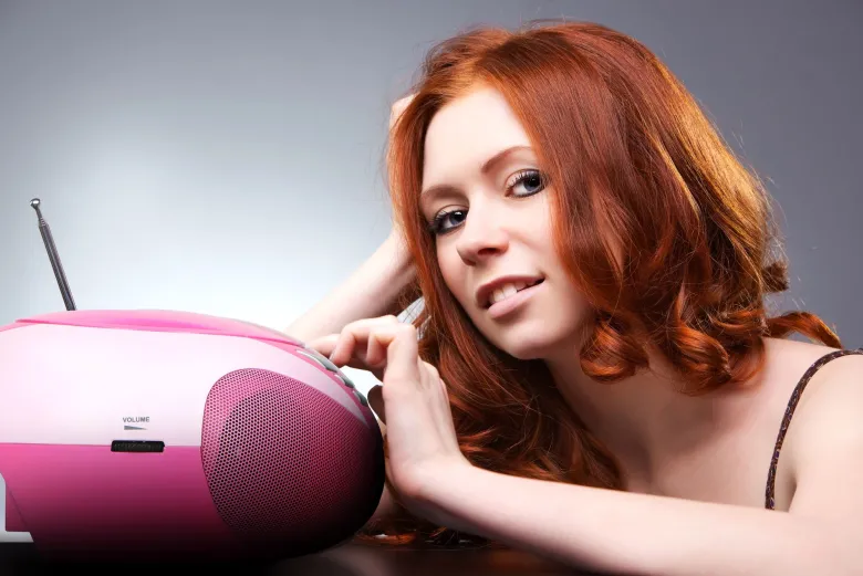 Lenco SCD-37 USB draagbare FM radio - Pink