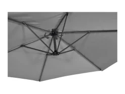 Lesli Living Gemini 300 cm zweefparasol - Grey