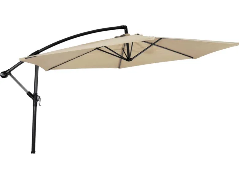Lesli Living Gemini 300 cm zweefparasol - Ecru
