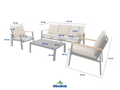 Lesli Living Norway stoel-bank loungeset