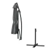 LifeGoods Ø300cm zweefparasol - Dark Grey