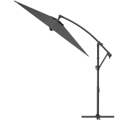 LifeGoods Ø300cm zweefparasol - Dark Grey