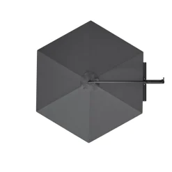 LifeGoods Ø300cm zweefparasol - Dark Grey