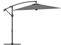 LifeGoods Ø300cm zweefparasol - Dark Grey