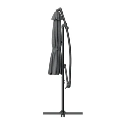 LifeGoods Ø300cm zweefparasol - Dark Grey