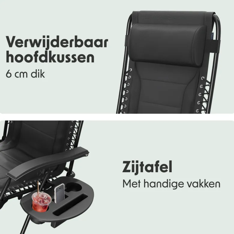 LifeGoods Comfort relaxstoel - Black