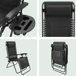 LifeGoods Comfort relaxstoel - Black