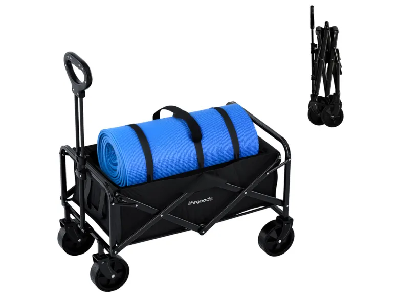 LifeGoods Compact 80L bolderkar- Black