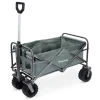 LifeGoods 80 kg opvouwbare bolderkar - Green