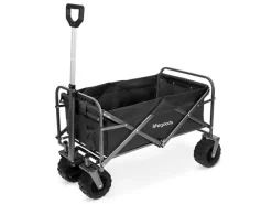 LifeGoods 80 kg opvouwbare bolderkar - Black