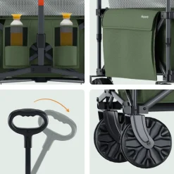 LifeGoods 230L bolderkar - Green