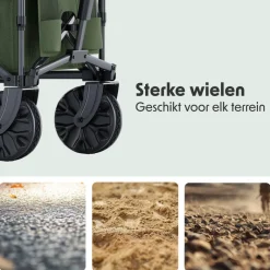 LifeGoods 230L bolderkar - Green