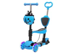 LifeGoods MultiRider kinderstep met duwstang - Blue