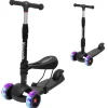 LifeGoods MultiRider Kinderstep met zitje - Black