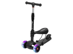 LifeGoods MultiRider Kinderstep met zitje - Black