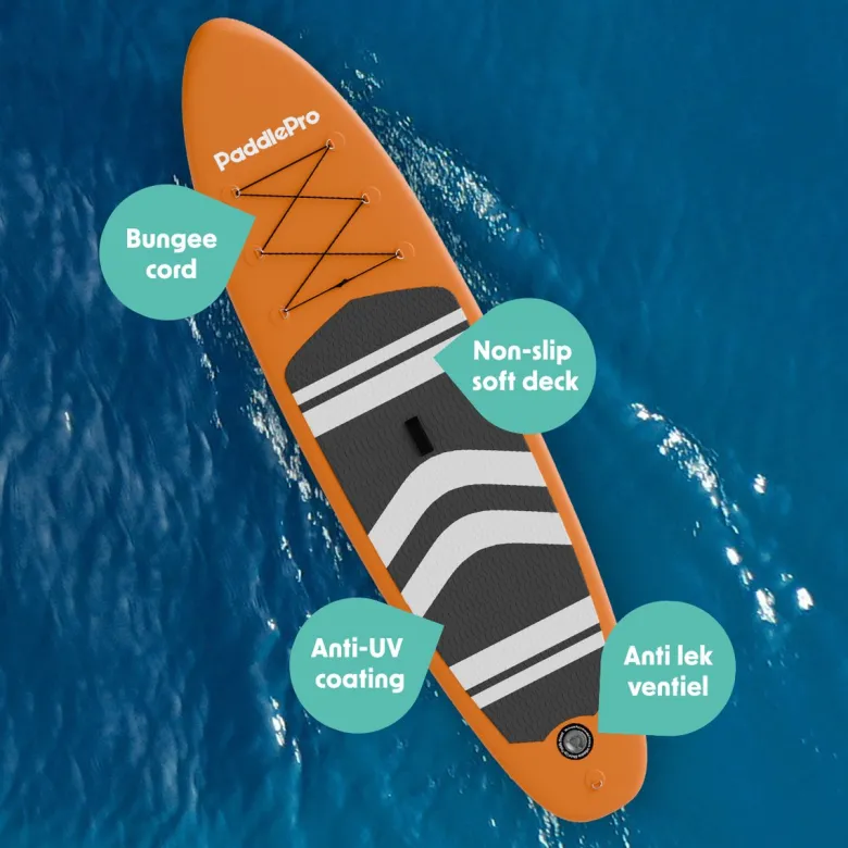 LifeGoods PaddlePro SUP Board - Orange