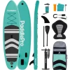 LifeGoods PaddlePro SUP Board met zitje - Mint Green/Black