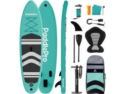 LifeGoods PaddlePro SUP Board met zitje - Mint Green/Black