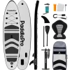 LifeGoods PaddlePro SUP Board met zitje - White/Black