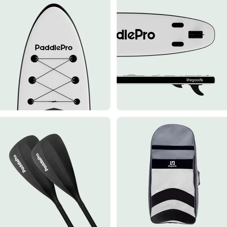 Lifegoods paddlepro sup board - white/black