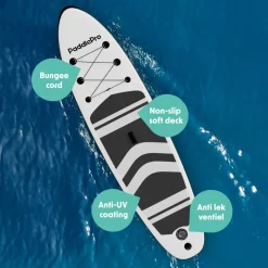 Lifegoods paddlepro sup board - white/black