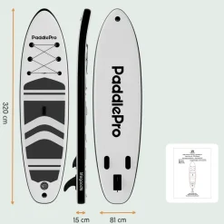 Lifegoods paddlepro sup board - white/black