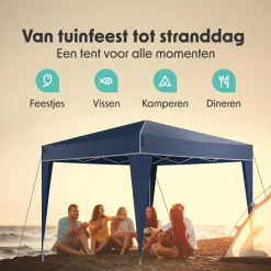 LifeGoods Plus 3x3 m partytent - Blue