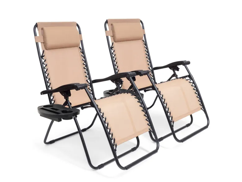 LifeGoods set van 2 relaxstoelen - Beige