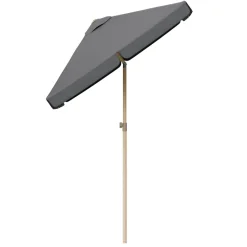LifeGoods 200 x 125 cm balkonparasol - Houtlook