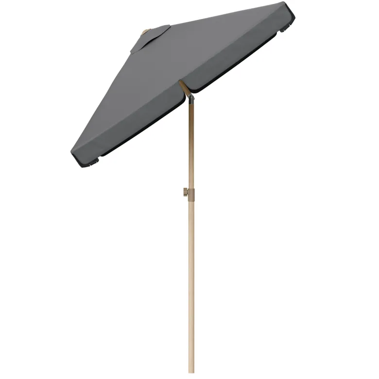LifeGoods 200 x 125 cm balkonparasol - Houtlook