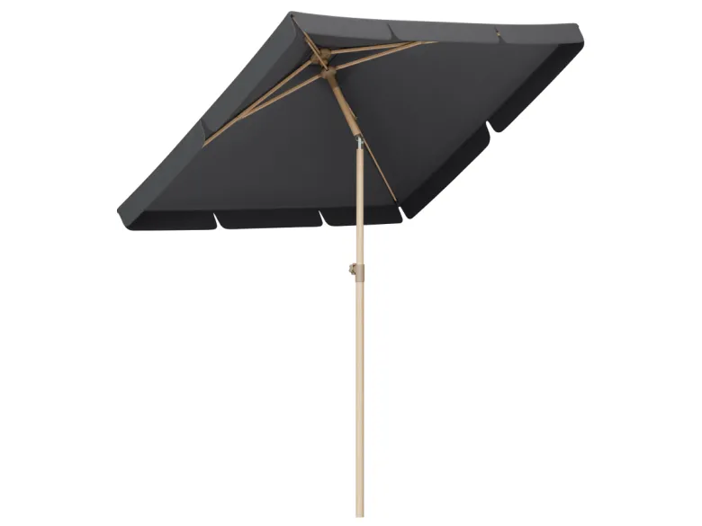 LifeGoods 200 x 125 cm balkonparasol - Houtlook