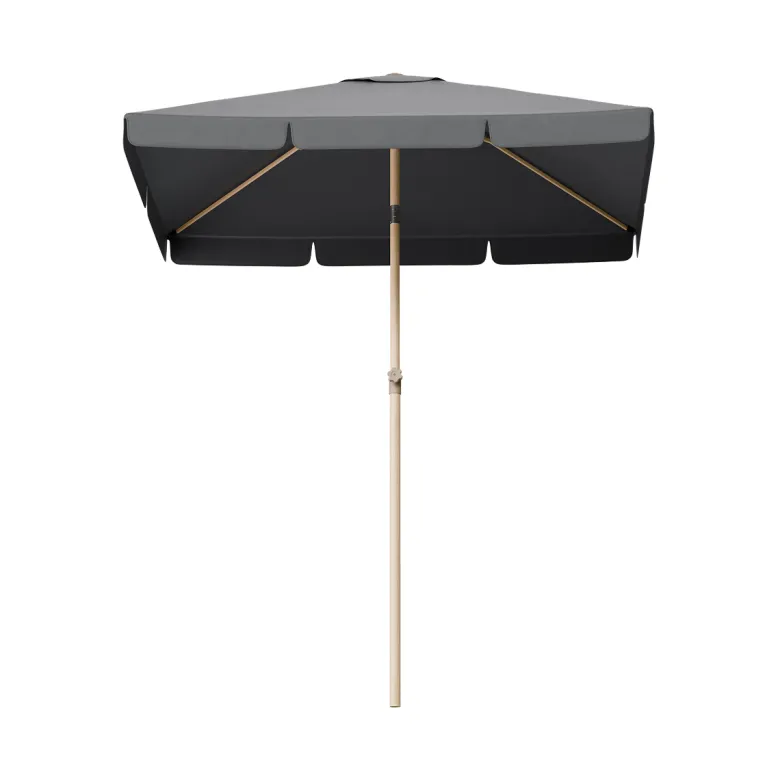 LifeGoods 200 x 125 cm balkonparasol - Houtlook